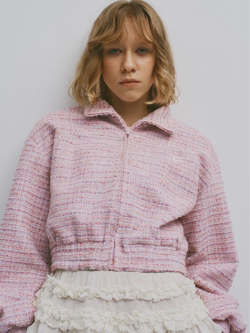 furfur 新作　ツイーディトラックブルゾン