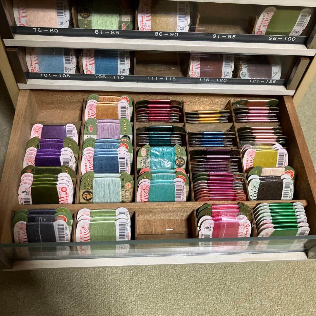 ミシン糸ケース　店頭ディスプレイ什器　昭和レトロ　アンティーク　収納