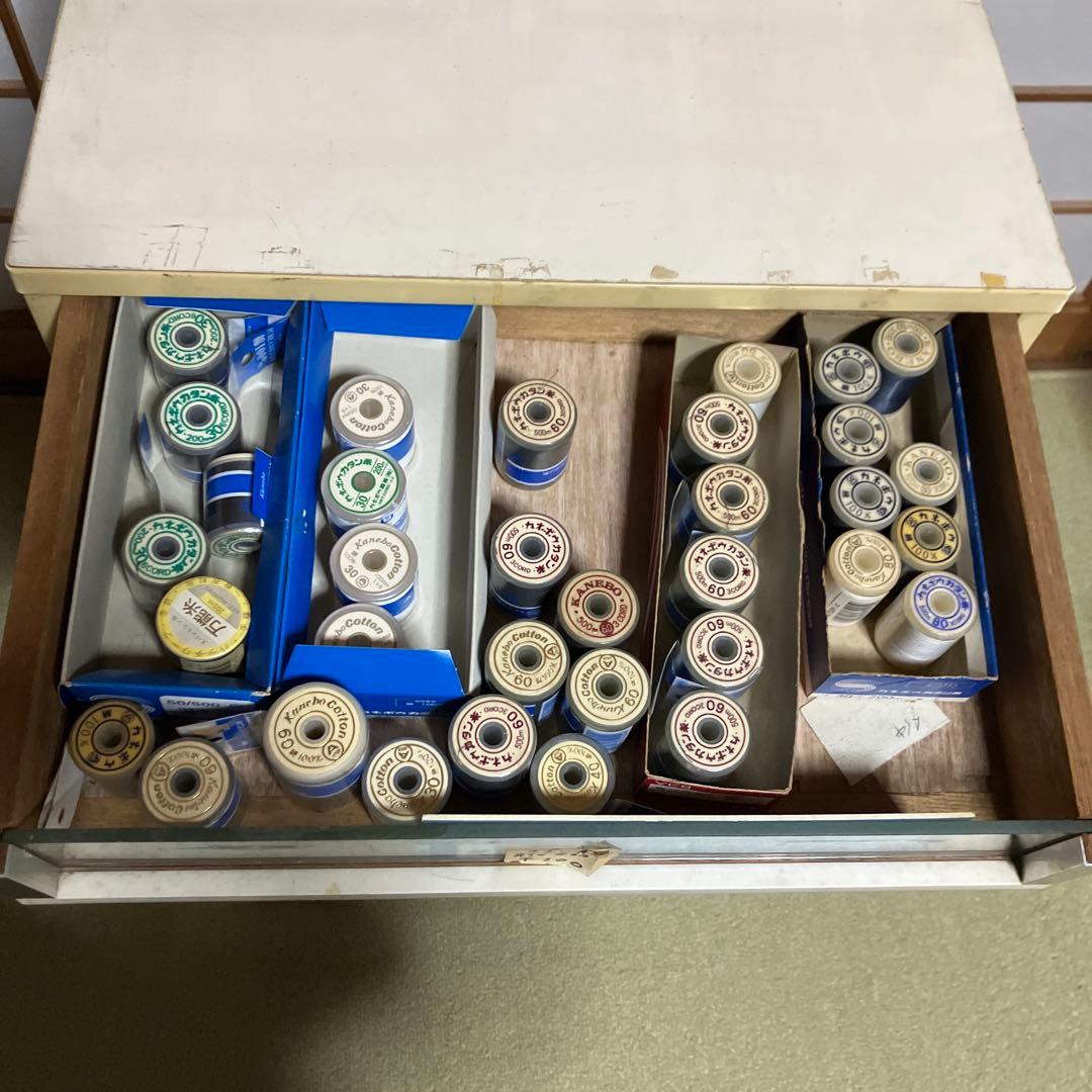 ミシン糸ケース　店頭ディスプレイ什器　昭和レトロ　アンティーク　収納