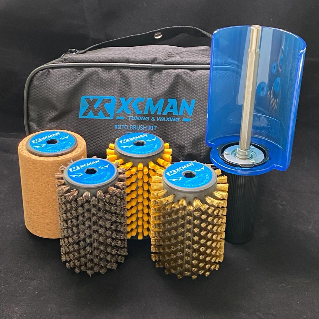 ロトブラシ４点（ブロンズ、馬毛、ナイロン、コルク）＋シャフトハンドルセット