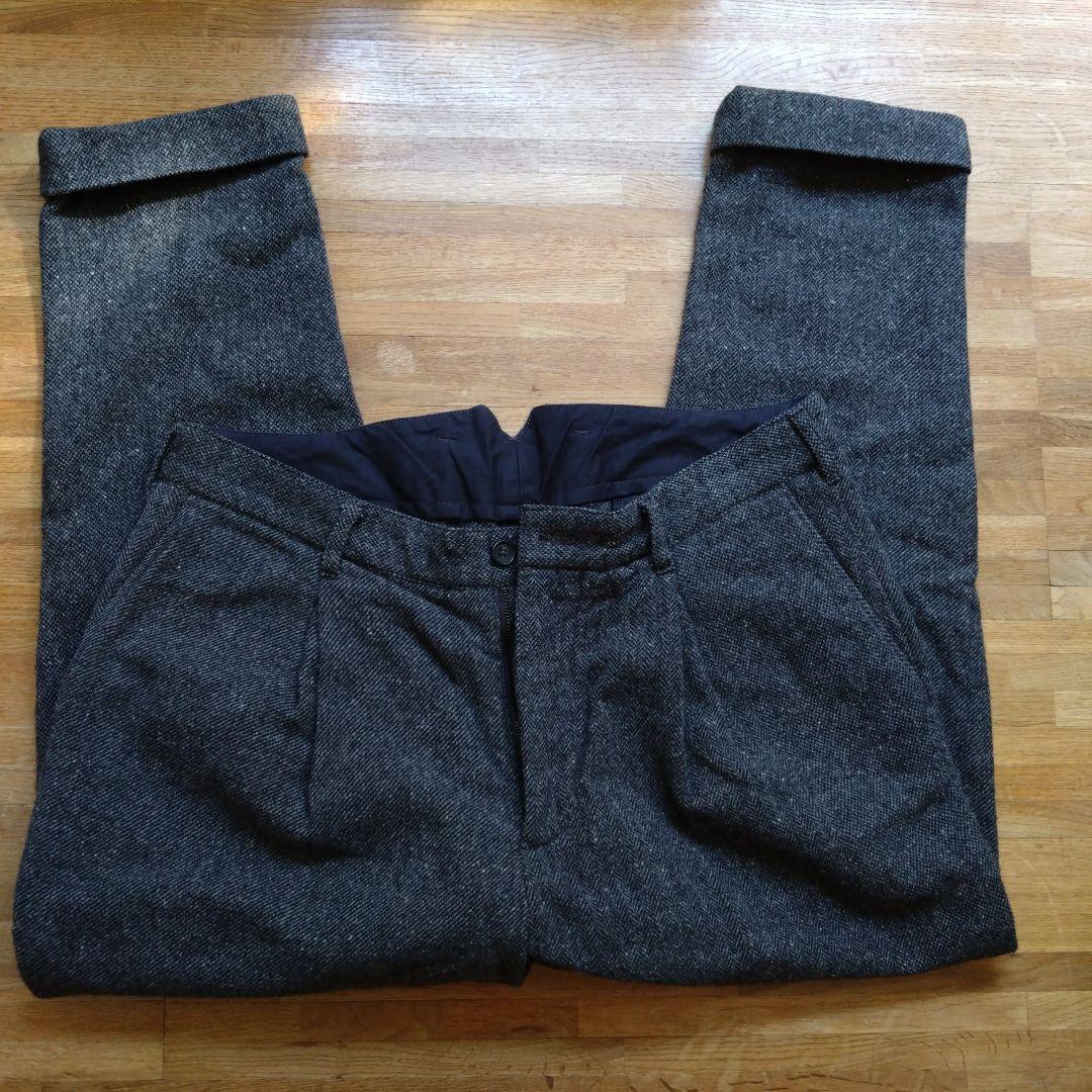 程度良好 エンジニアードガーメンツ ウールパンツ ヘリンボーン w36