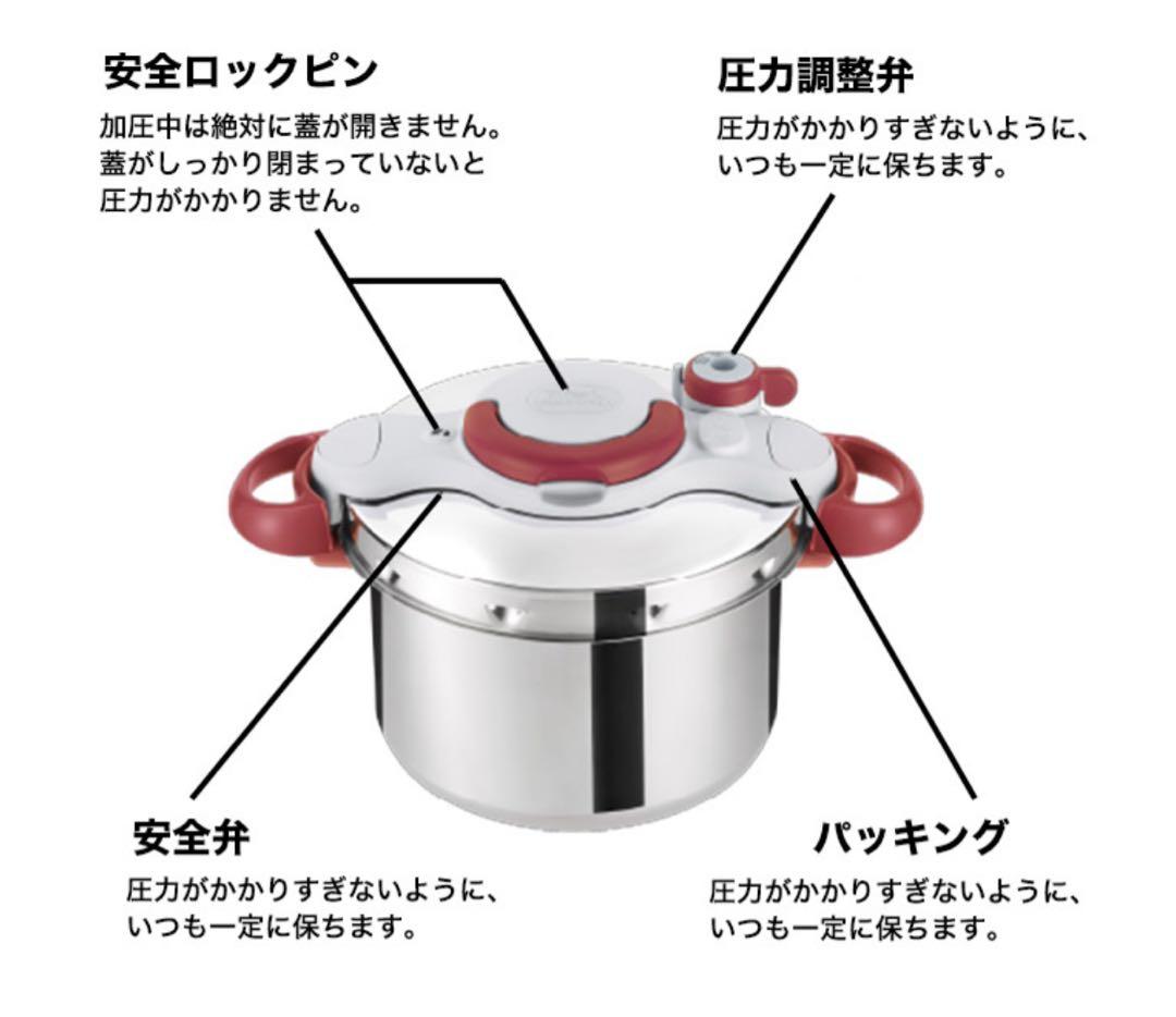 ティファール T-fal 圧力鍋 クリプソ ミニット イージー 6L