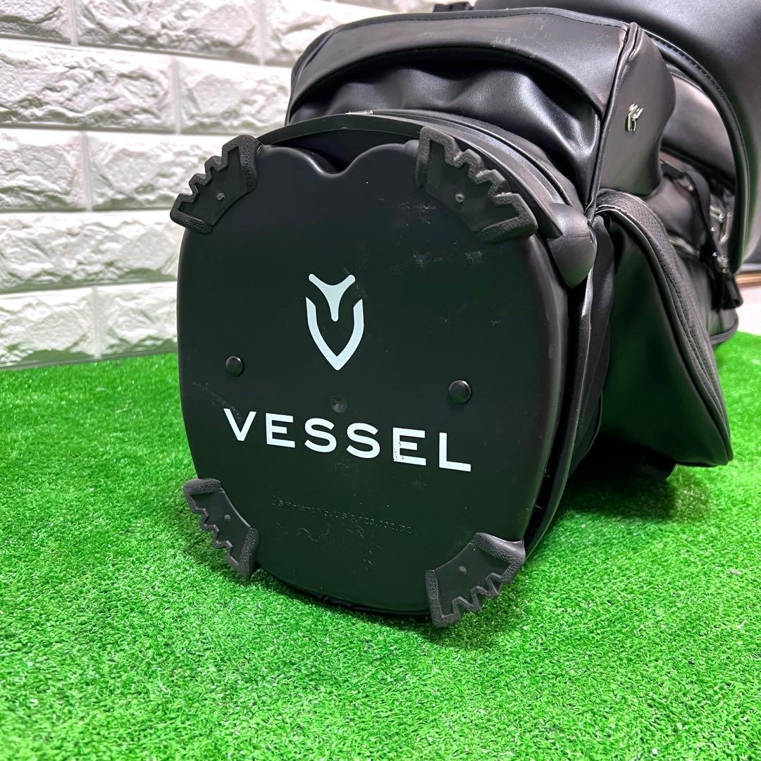美品　Vessel スタンド式　キャディーバッグ　黒　良好　特価