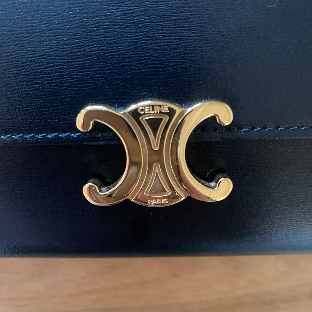 CELINE 長財布 黒 レザー