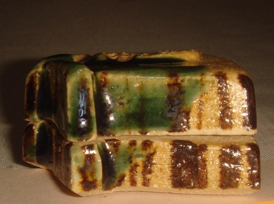 ひろちゃん！！　日展作家　九谷焼　北村隆作　絵馬型干支巳香合　美品！！