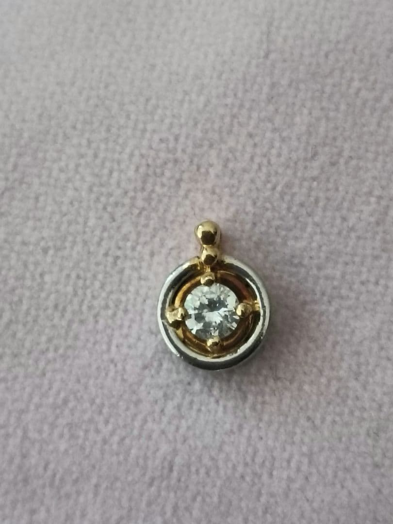 K18pt ダイヤモンド　ペンダントトップ