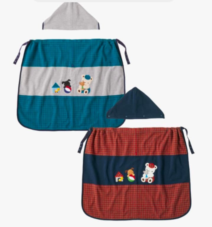 【新品】familiarファミリア　3WAYブランケット　レッド