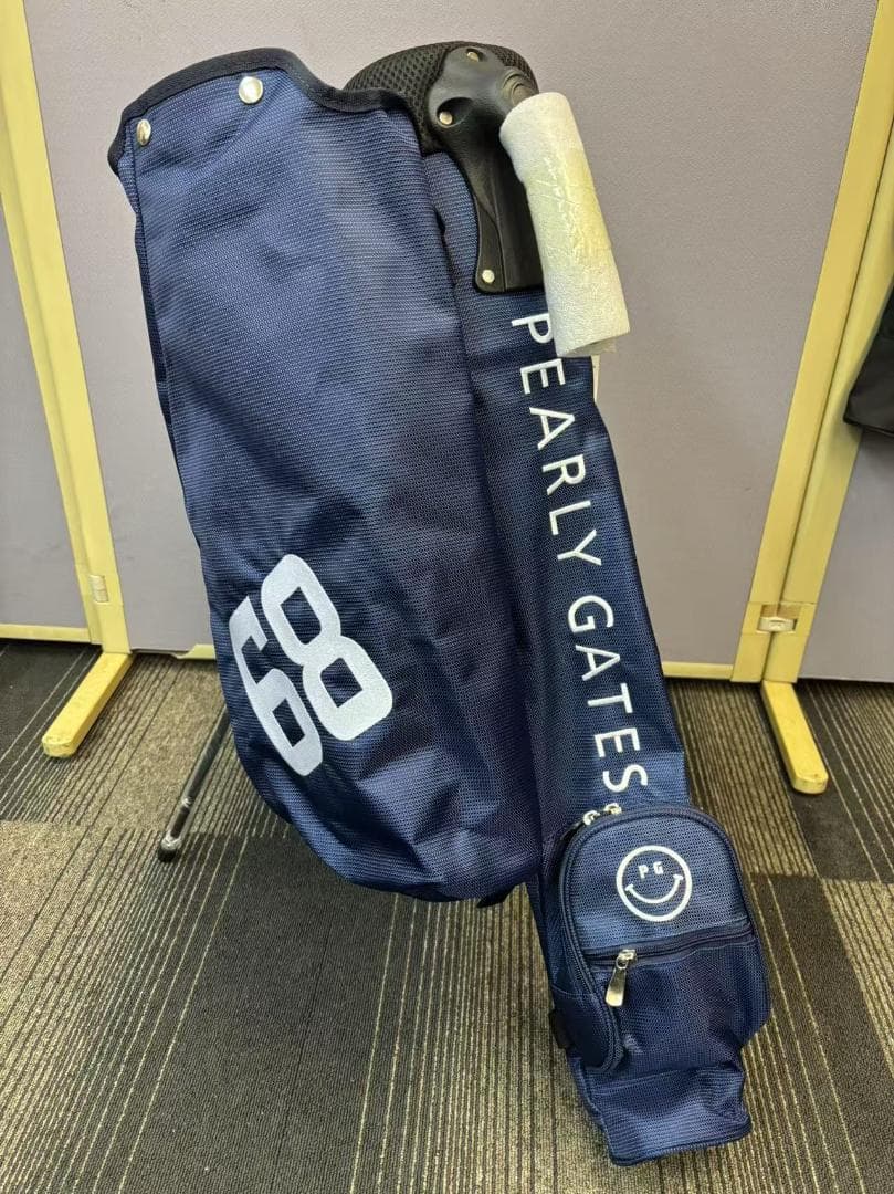 PEARLY GATES セルフスタンドバッグ/ネイビー