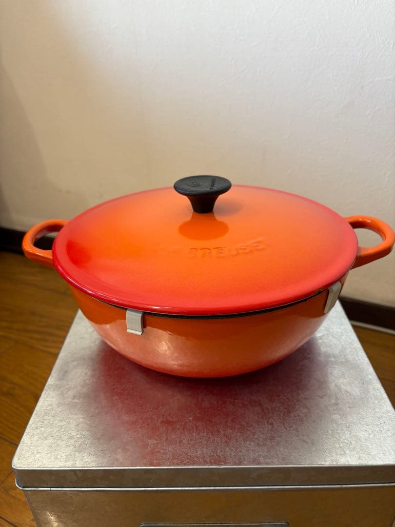 LE CREUSET ル・クルーゼ　マルミット オレンジ 22cm 鍋