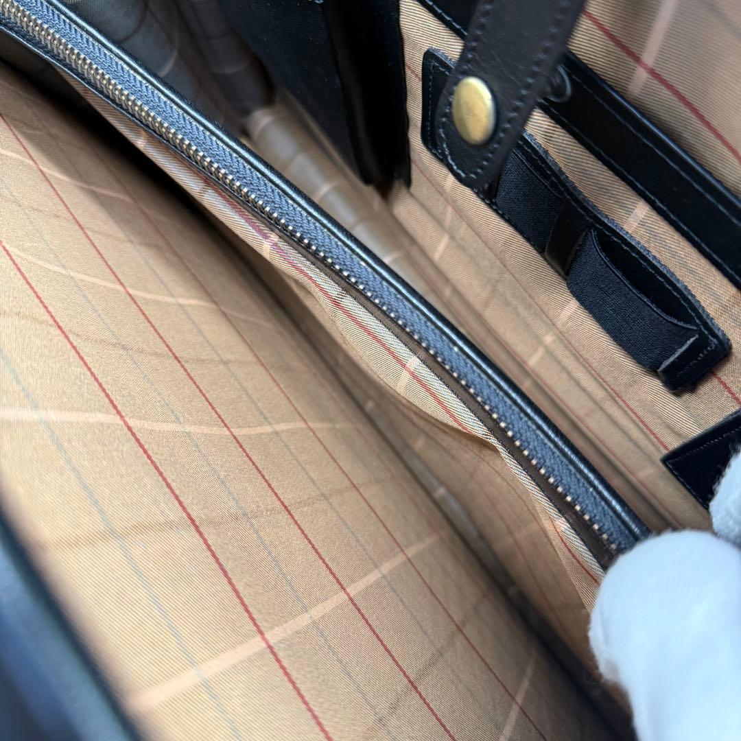 バーバリー メンズ カーフ レザー ダレス ドクター バッグ 黒 A4 ビジネス