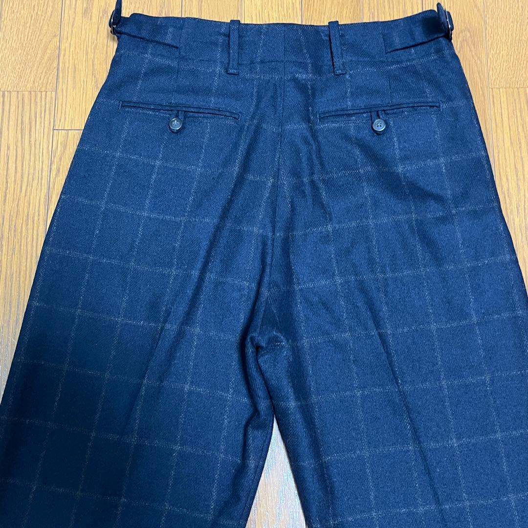 BRITISH MADE セレモニーパンツ【NAVY × GREY CHECK】