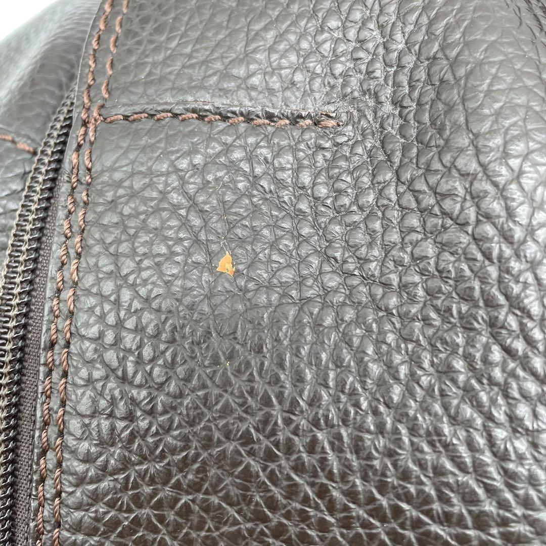 ダンヒル レザー　2way ボストンバッグ ショルダーバッグ ブラウン