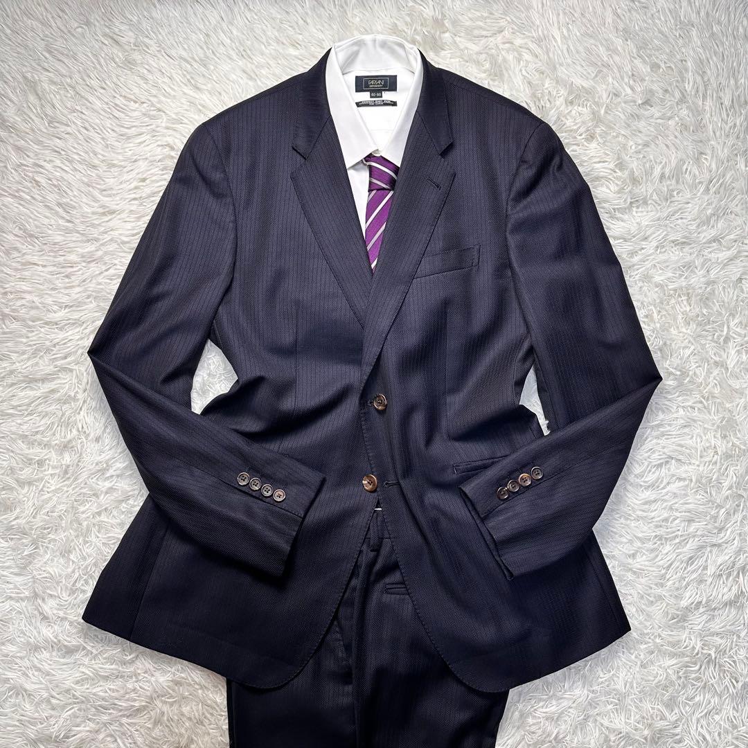 希少柄 極美品 ポールスミス 珍柄 風景柄 ロロピアーナ セットアップ 黒 LX