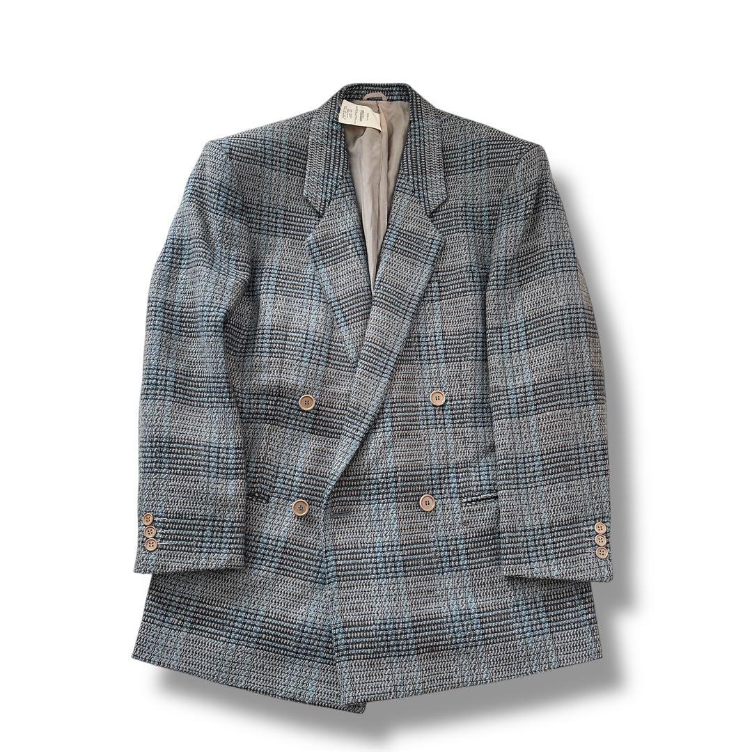 GIORGIO ARMANI ダブルブレスト テーラードジャケット チェック