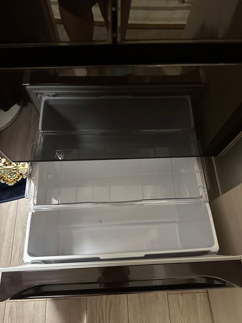 ブラック冷蔵庫 5ドア フレンチデザイン