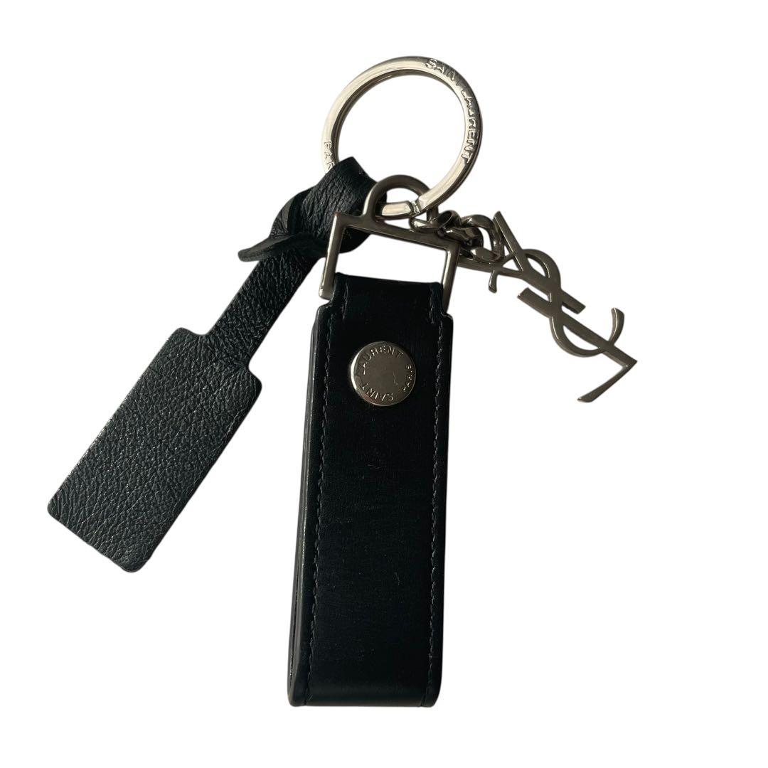 イヴサンローラン YSL カサンドラ キーホルダー キーリング ブラック