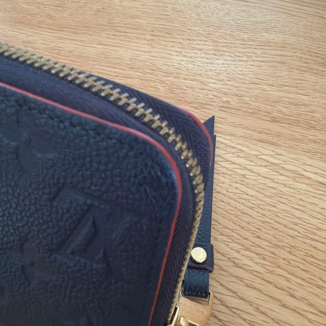 ルイヴィトン　アンプラント　ジッピーウォレット　マリーヌルージュ