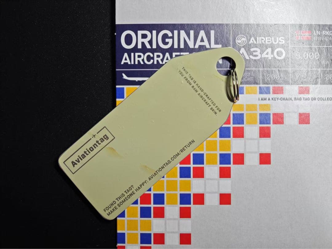 SK SAS航空 Aviationtag A340-300 コンビ色