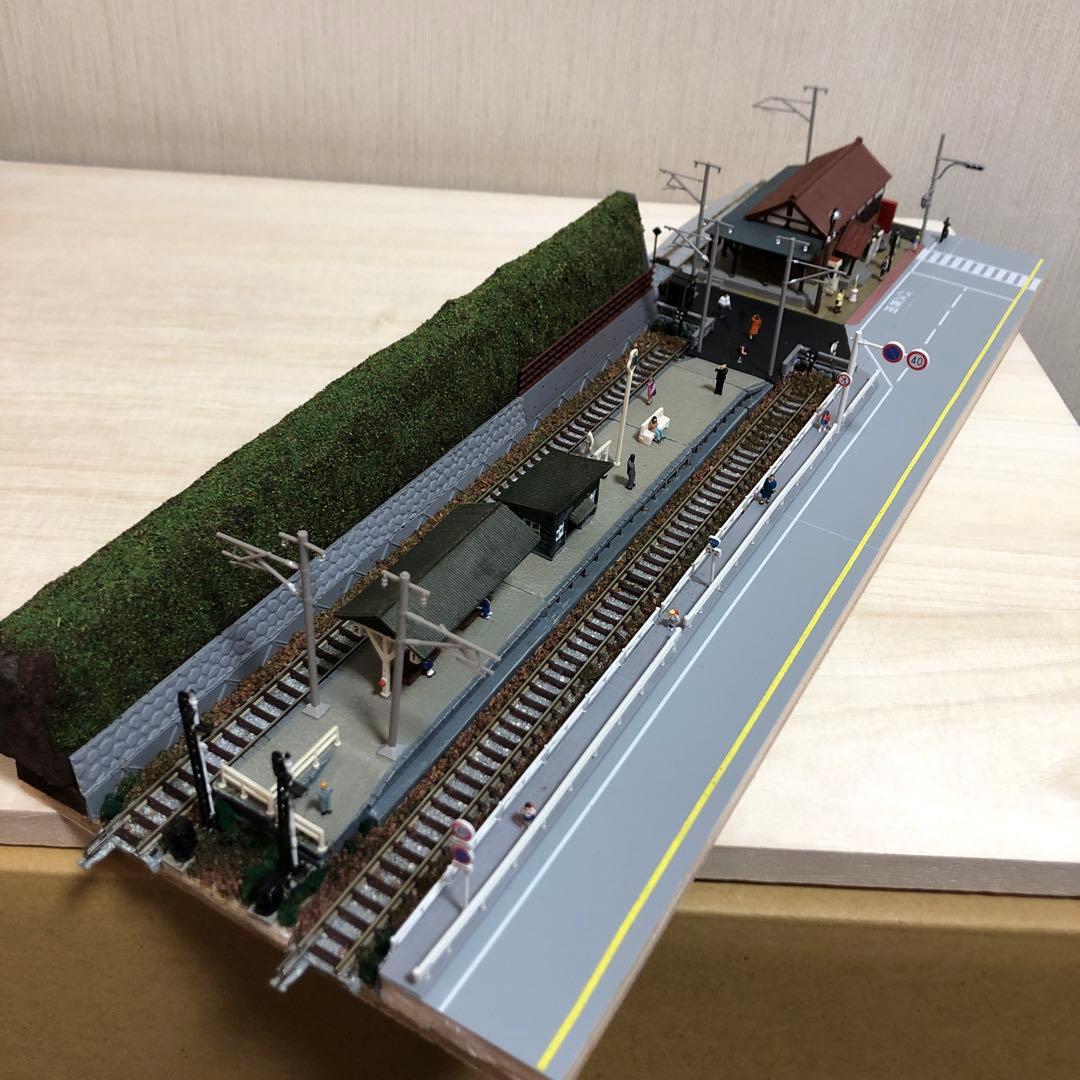 通勤通学　乗換駅ミニジオラマ