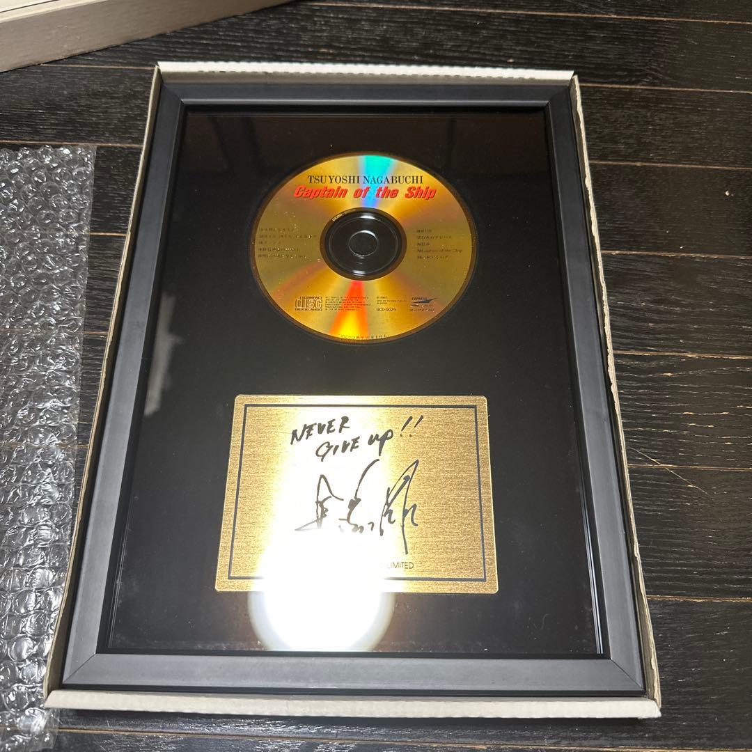 た*ん様 新品未使用　長渕剛　ゴールドディスク　当時品　公式グッズ