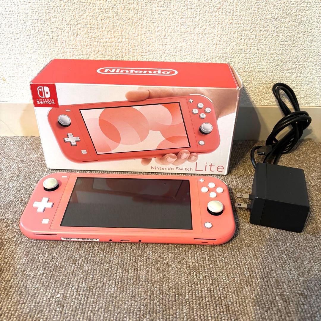 ぽて　Nintendo Switch Lite 本体 コーラル ピンク
