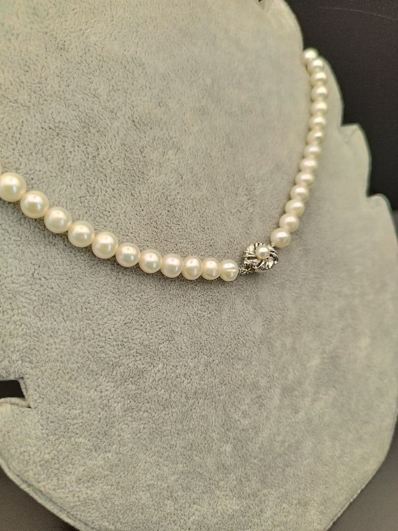 本真珠 パールネックレス ホワイト silver925 シルバー925