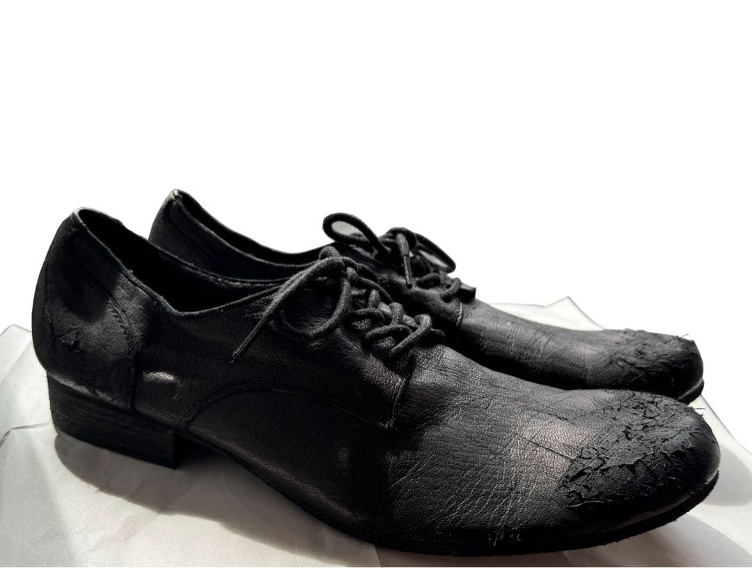 u*n様 ヨウジヤマモト 22AW HE-E02-760 ダメージド ゴートレザ