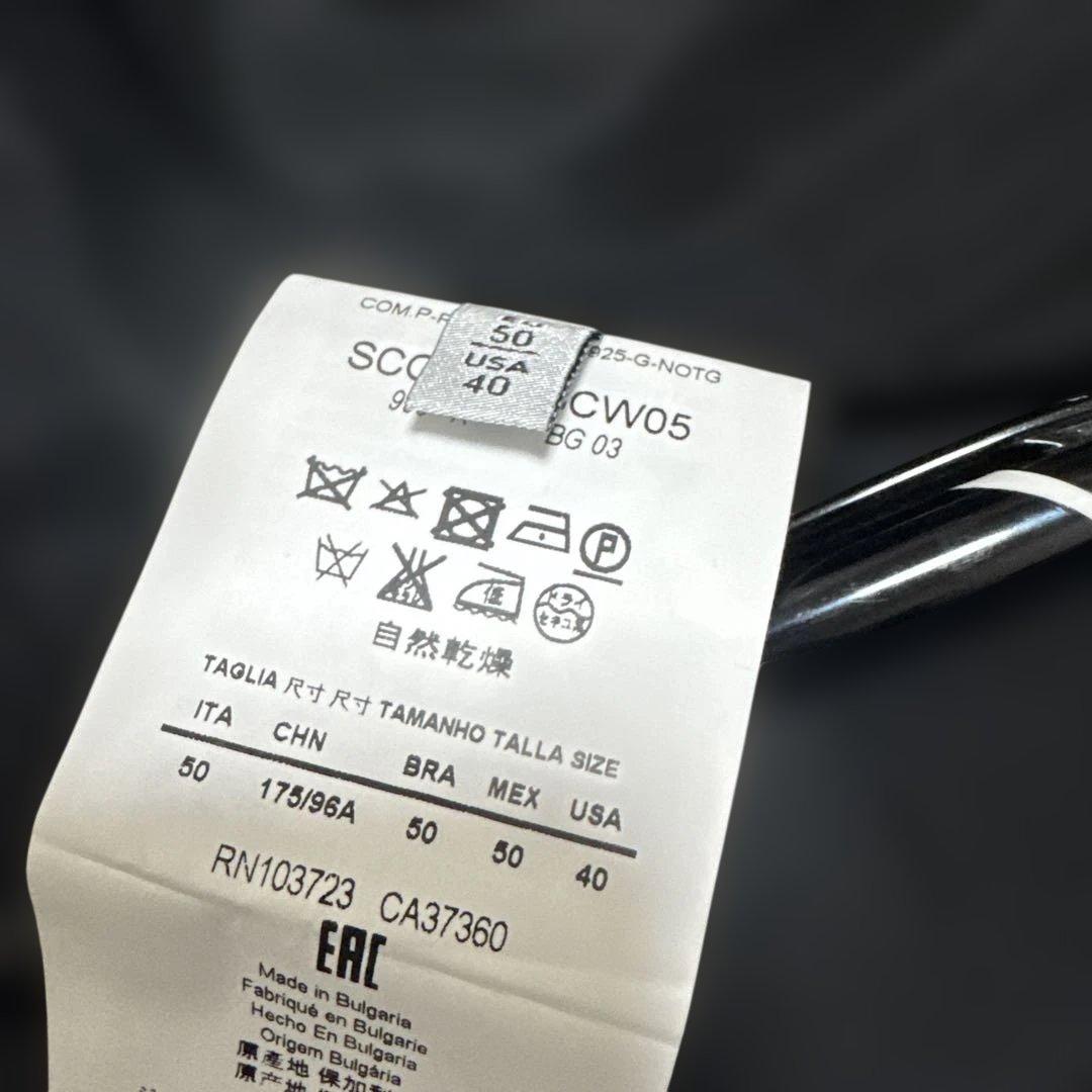 ARMANI COLLEZIONI ノーカラージャケット ブラック