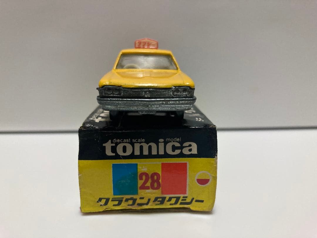 トミカ　日本製　クラウン　タクシー　1Aホイール　色指定箱　当時物