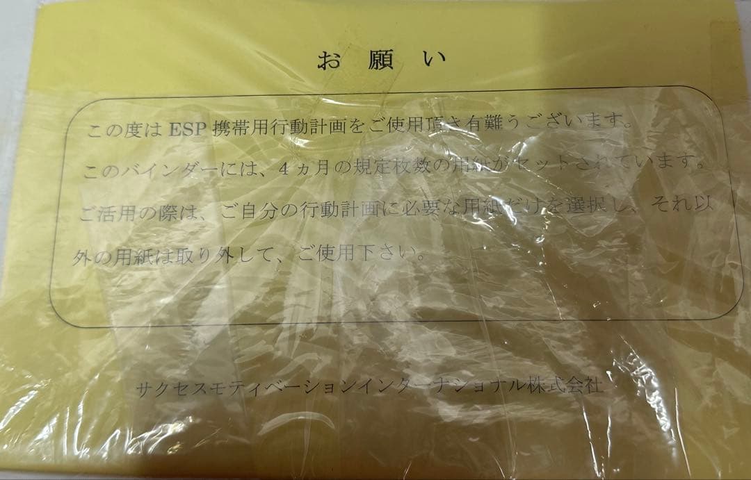 パーソナルサクセスプランナー 未使用セット