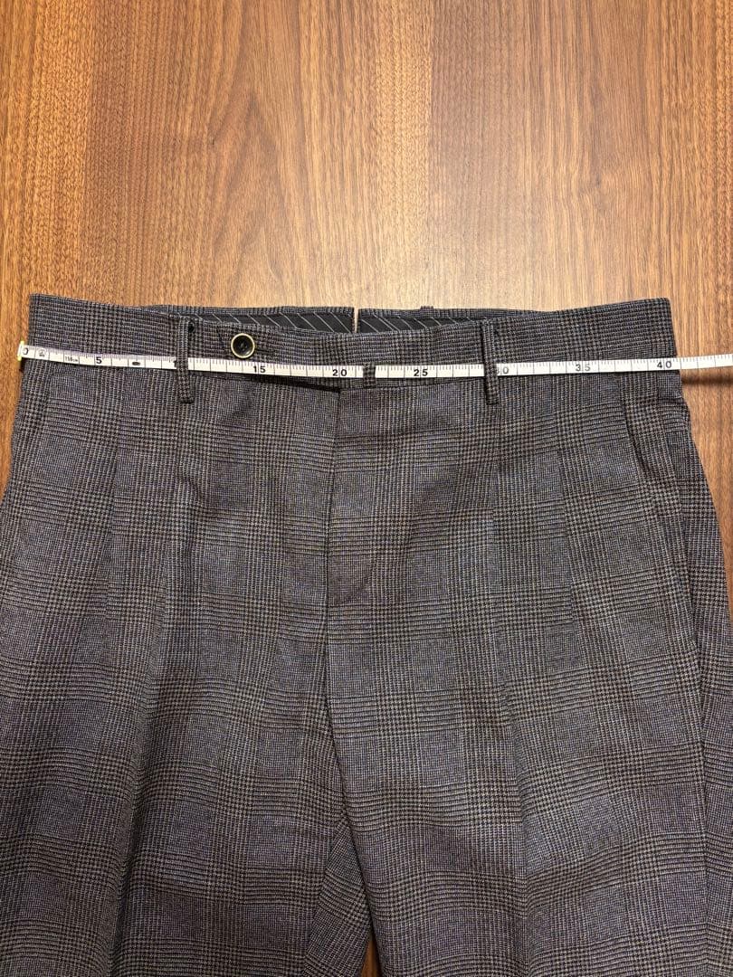 【値下げ】 【美品】 PT01 グレンチェック柄 スラックス