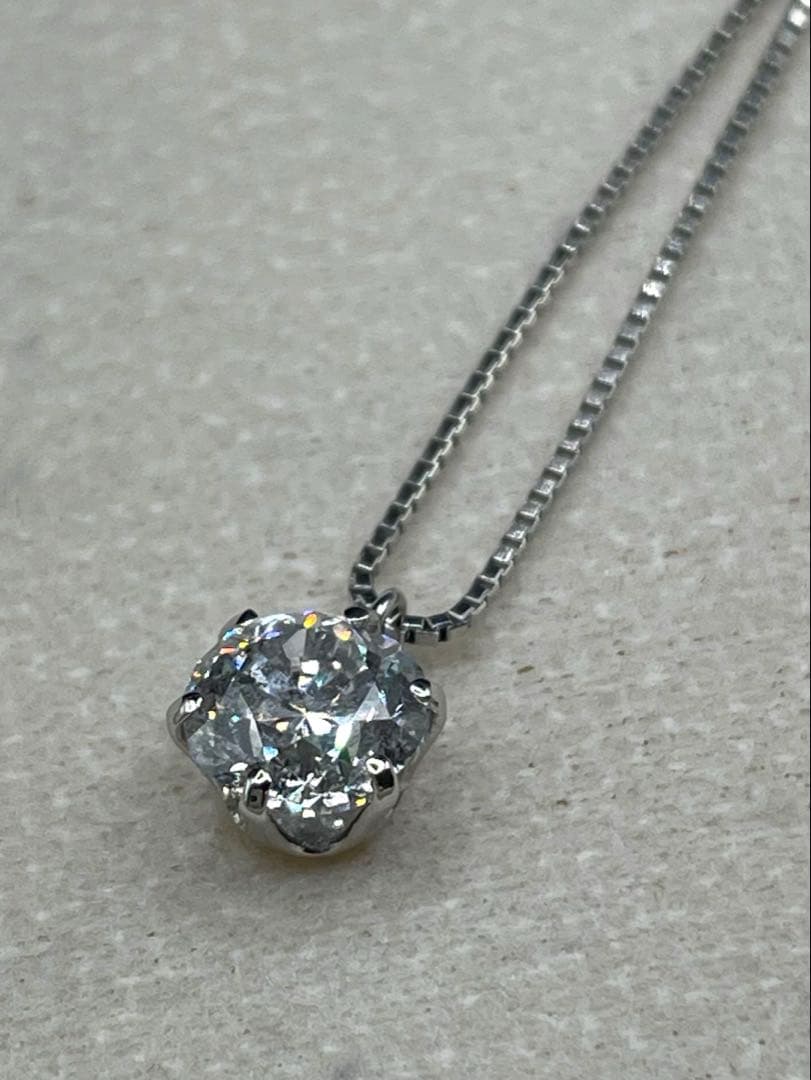 専用JA113★高級 大粒ダイヤモンド1ct pt ネックレス 鑑定書付