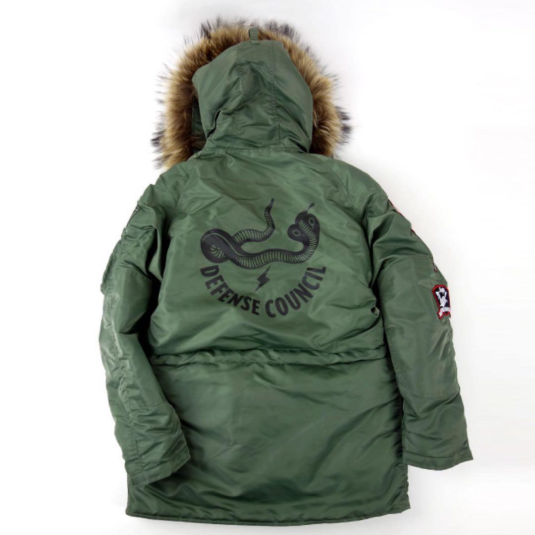 ANDSUNS AVIREXコラボミリタリージャケット N-3B XL