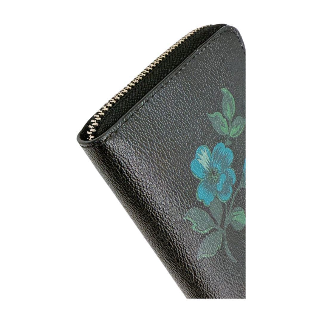 COACH コーチ ヴィクトリア フローラル ラウンドファスナー 長財布