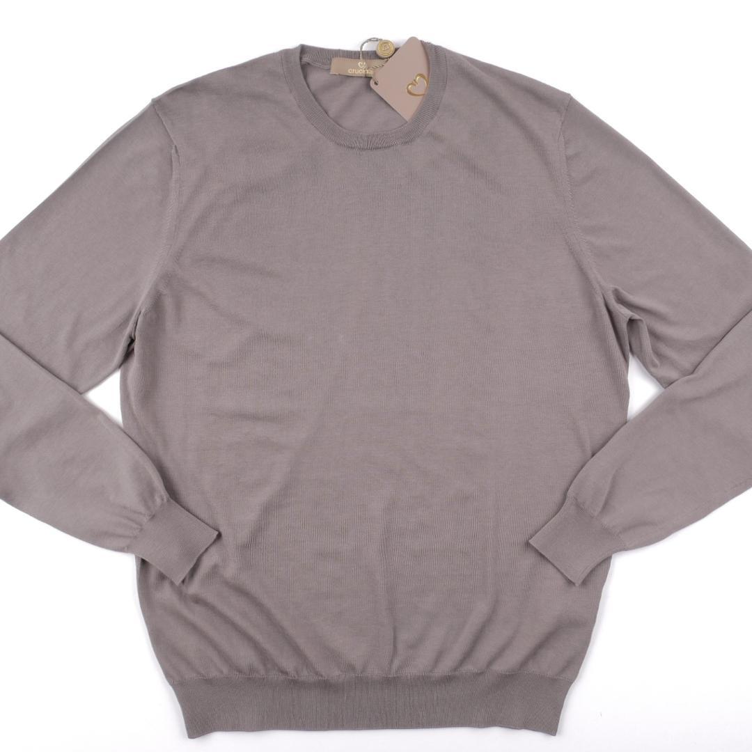 Cruciani クルチアーニ◆48◆トープ◆コットン ハイゲージ ニット