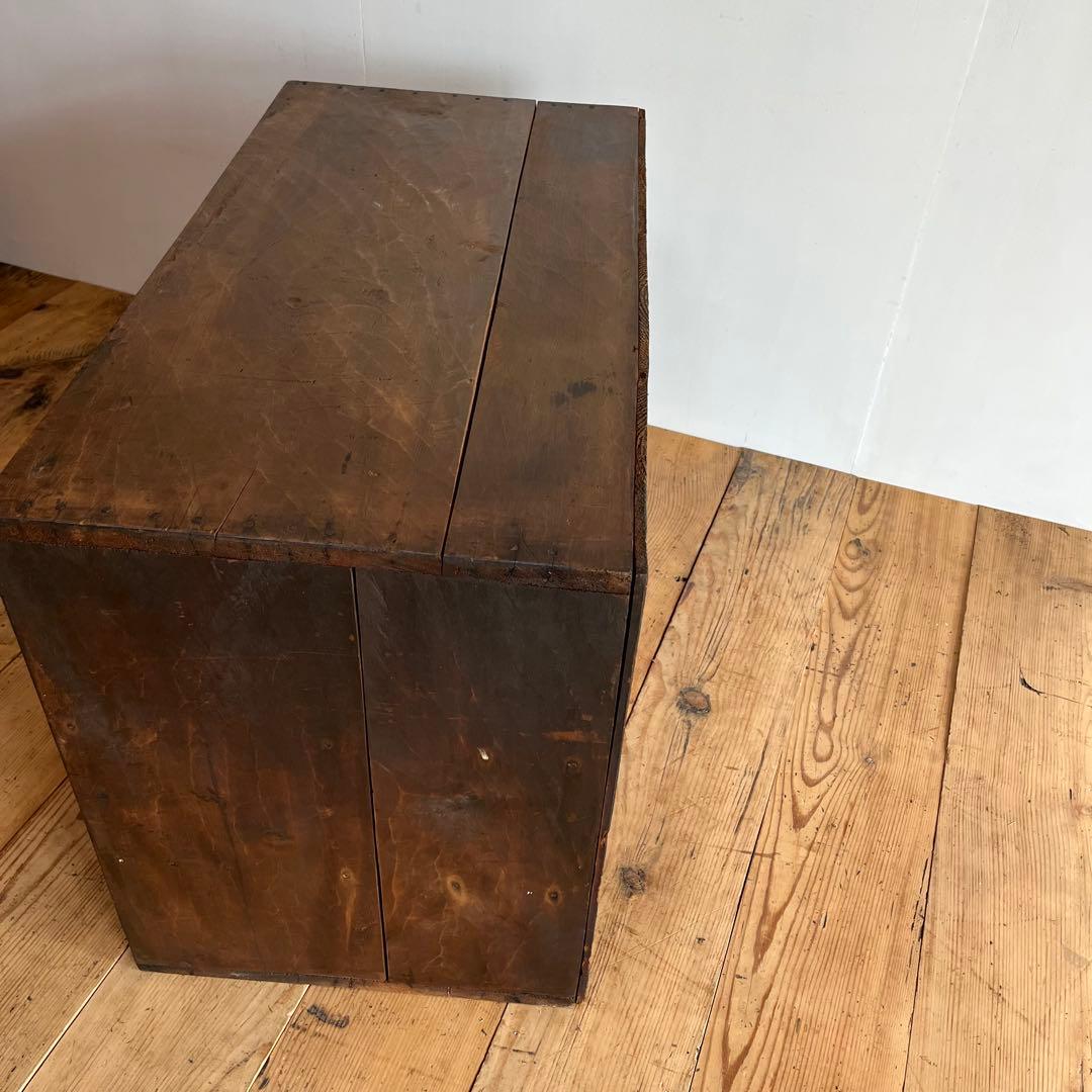 アンティーク チェスト 箪笥 ローボード テレビ台 昭和レトロ 3段 無垢材