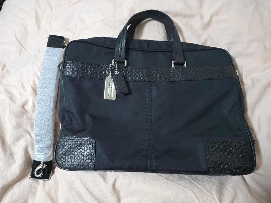 ☆COACH 2wayショルダービジネスバッグ 黒 A4