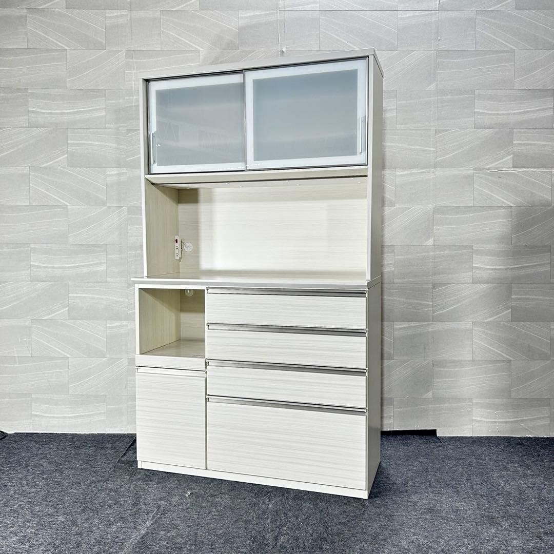 ニトリ 食器棚 幅120cm シンプル キッチンボード 収納 格安 d4852