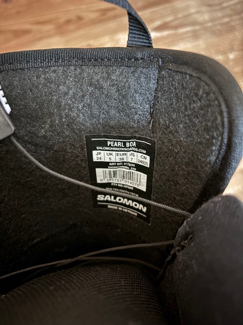 【超美品】49,500円SALOMON 24（23〜23.5｜スノーボードブーツ