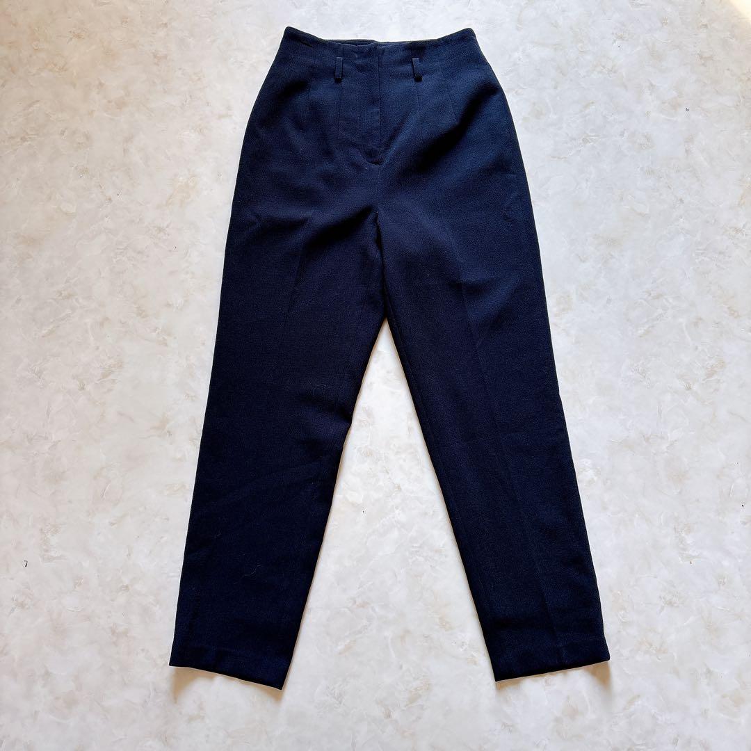 パンツ CLANE HIGH WAIST ANKLE TAPERD PANTS