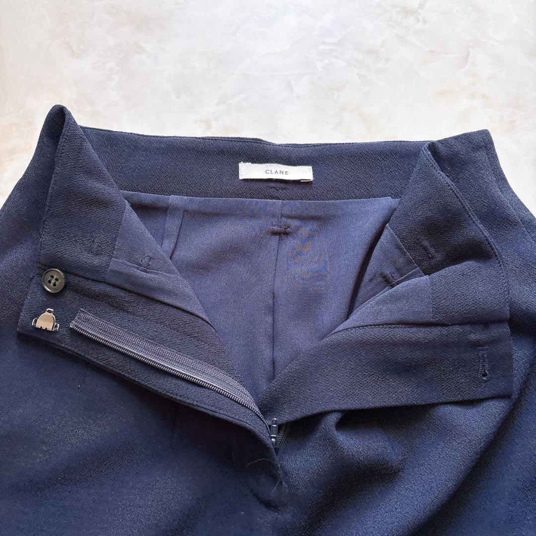 パンツ CLANE HIGH WAIST ANKLE TAPERD PANTS