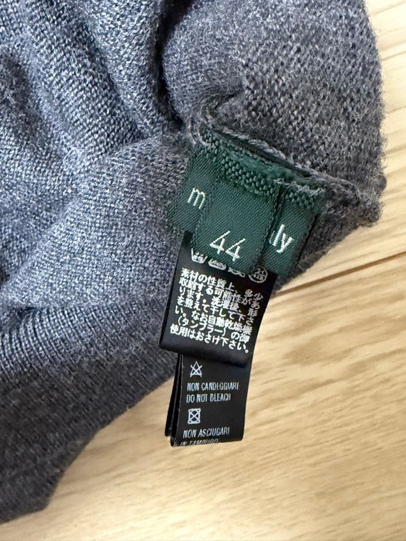 ザノーネ／ZANONE／ニット／チャコールグレー／44