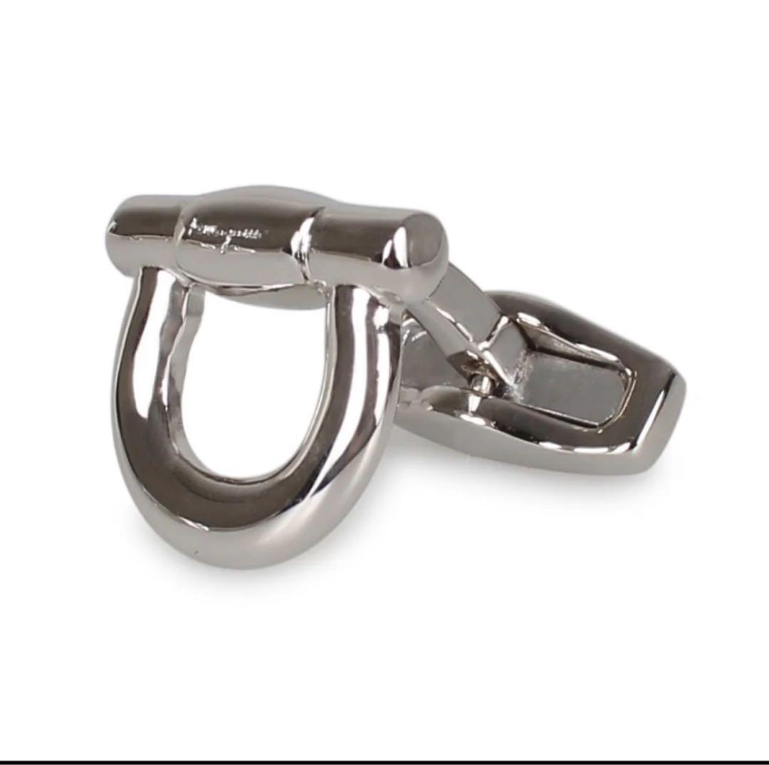 新品・未使用　Salvatore Ferragamo シルバー カフリンクス