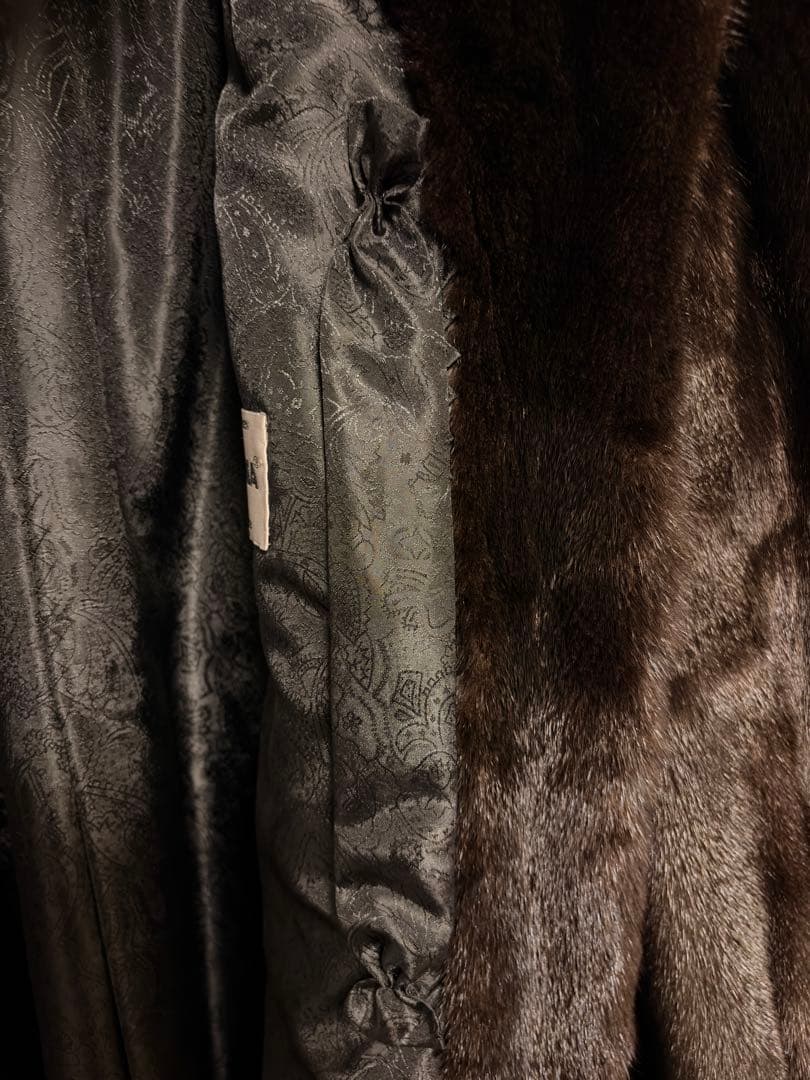 BLACKGLAMA ミンクロングコート ダークブラウン