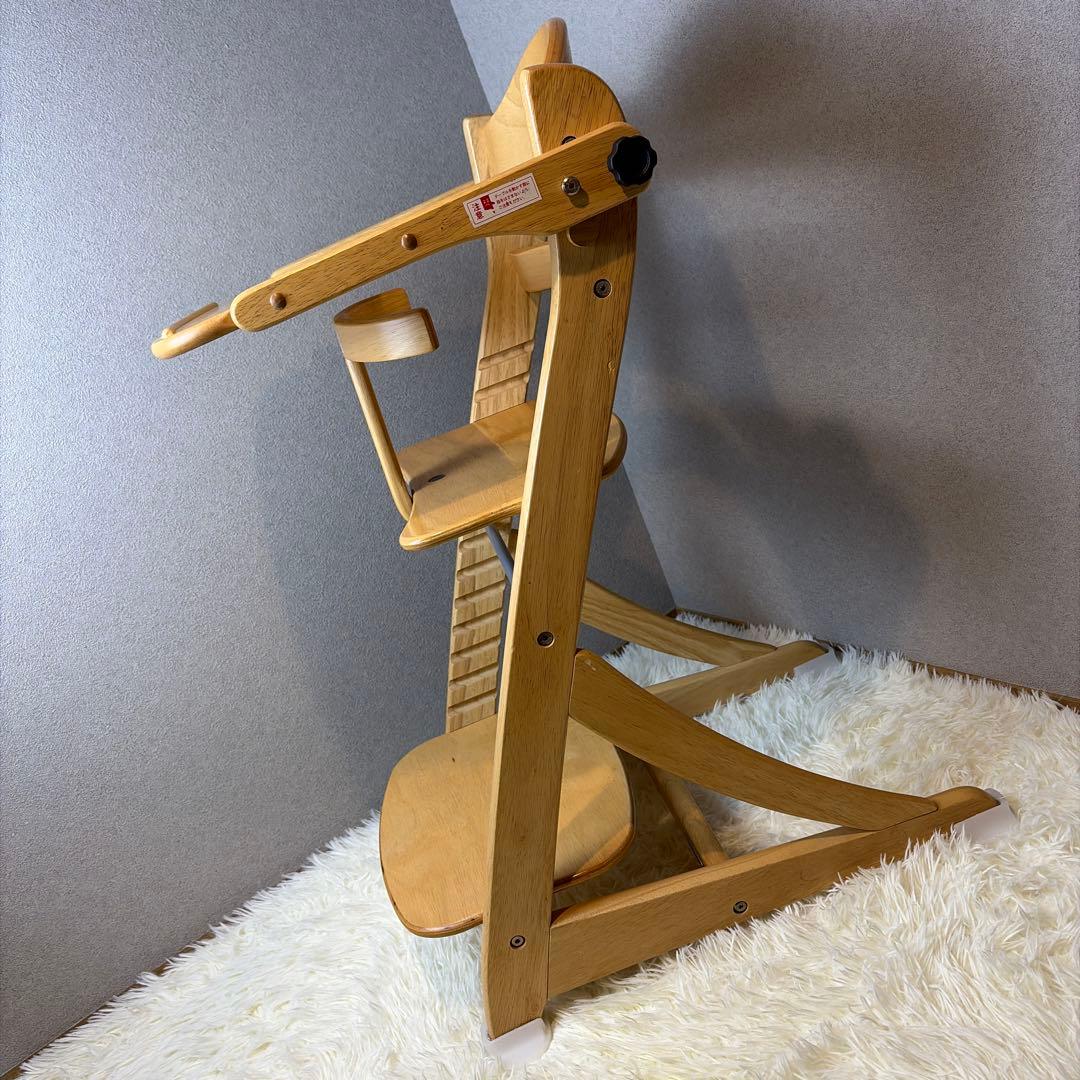 極美品 大和屋 ヤマトヤ すくすくスリムフィットチェア テーブル ガード付