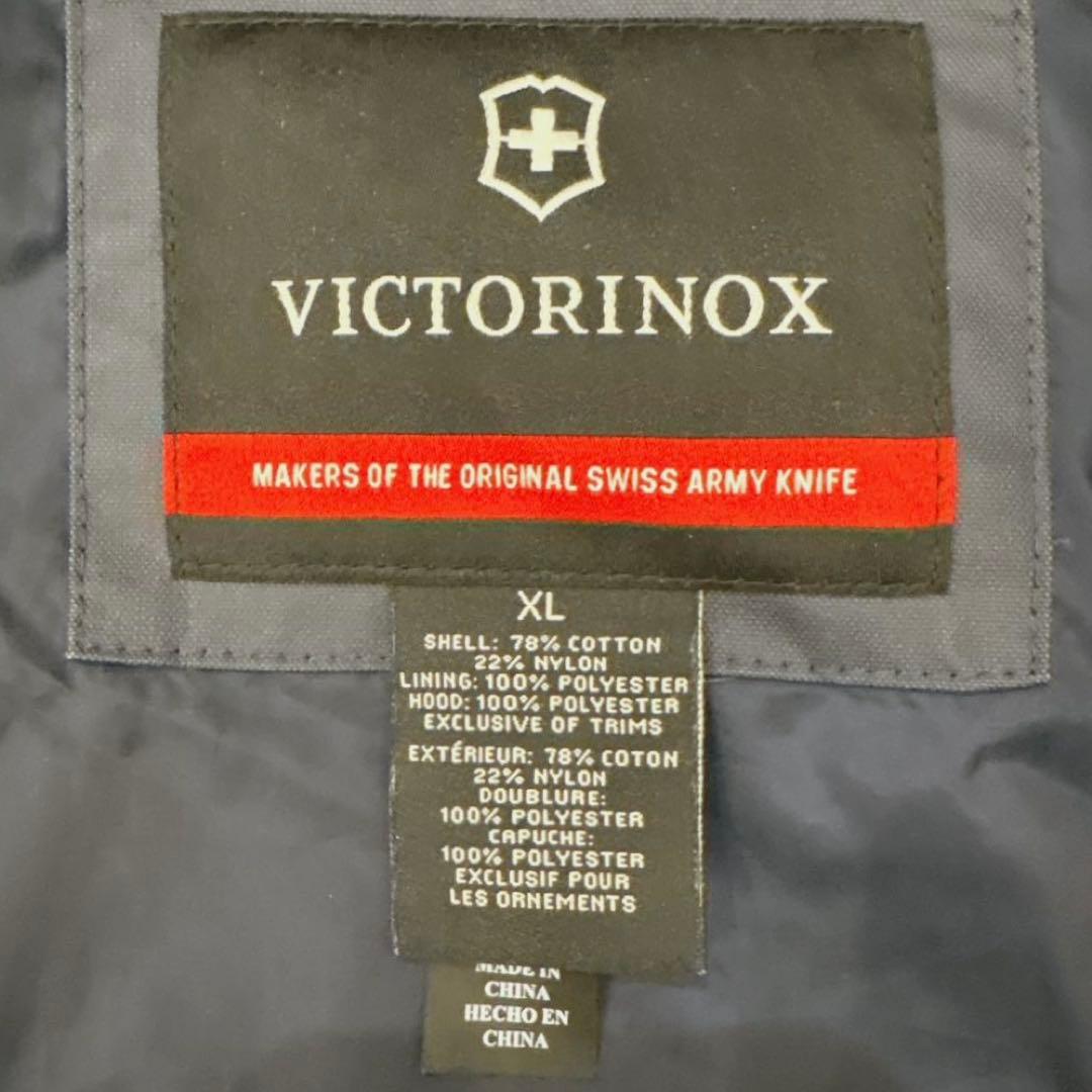 美品✨ビクトリノックス（XL）2016SSミリタリージャケット 紺 フード収納