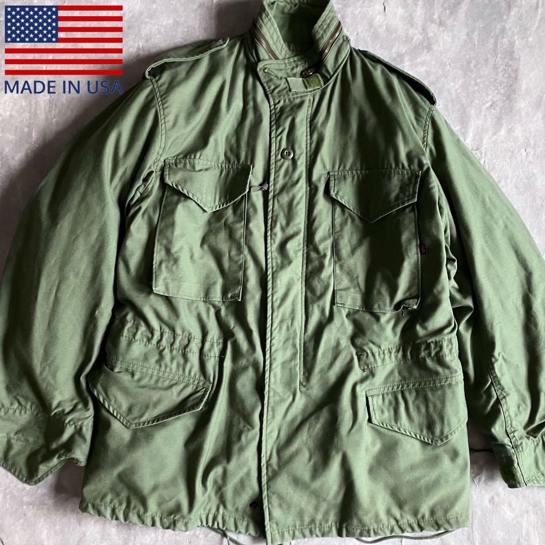 M65 ミリタリー フィールドジャケット ライナー付 USA製 オリーブ 秋冬