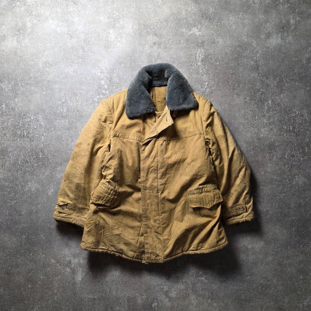 ヴィンテージ70s旧ソ連軍タンカースジャケットアフガンコートミリタリーグランジ