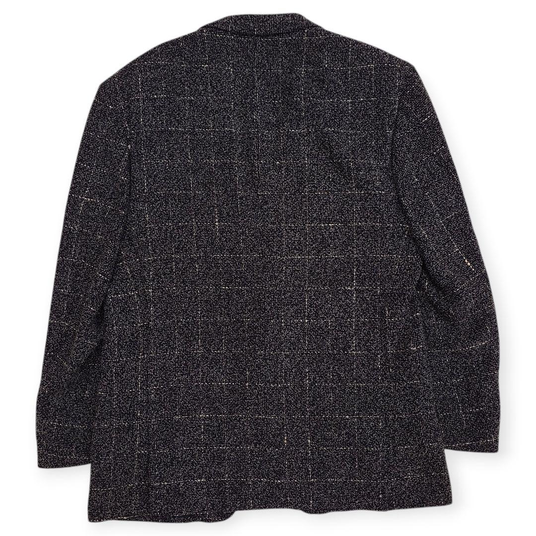 【美品】V2 by VERSACE ブークレツイード チェック ジャケット XL