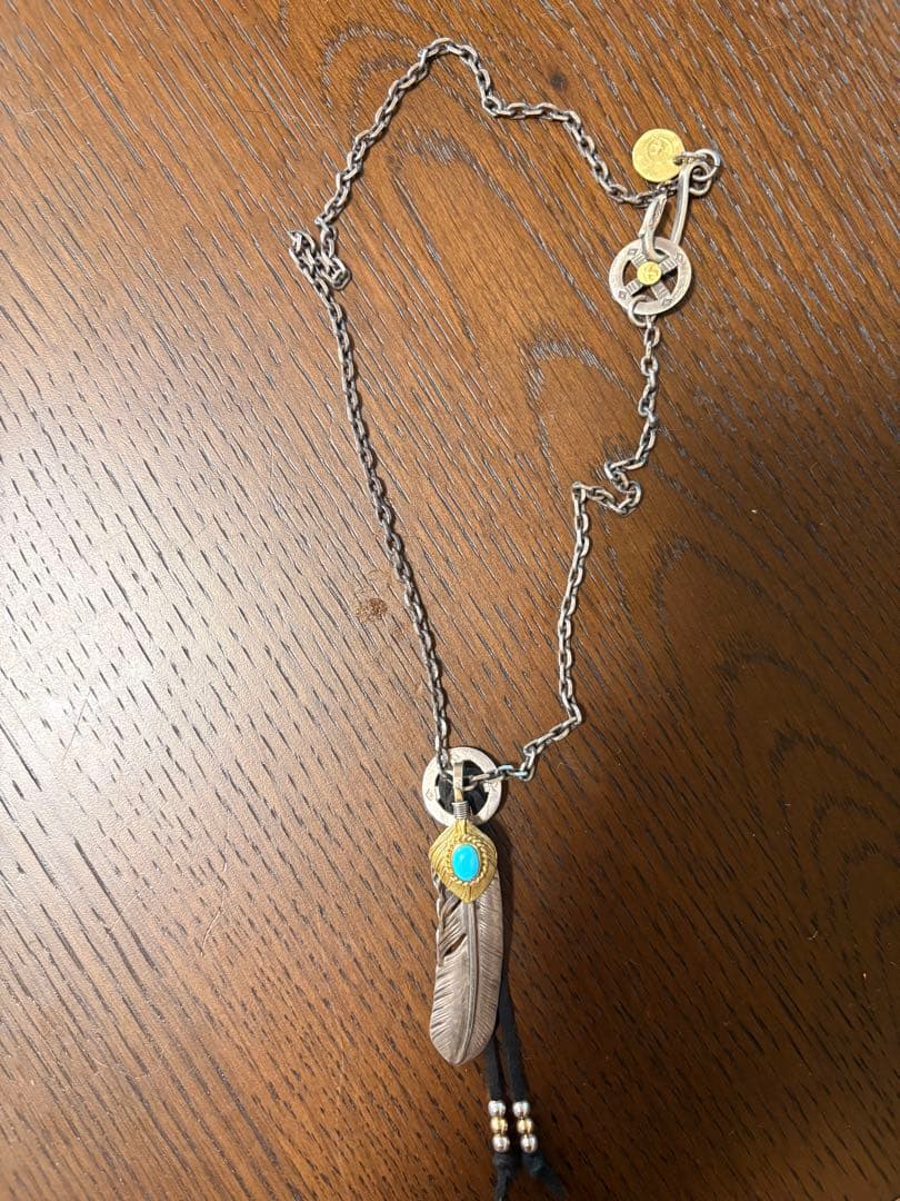 ゴローズ　フェザーターコイズネックレス